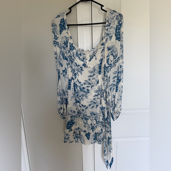 Reformation Blue Floral Cammi Dress - Picture 5 of 8